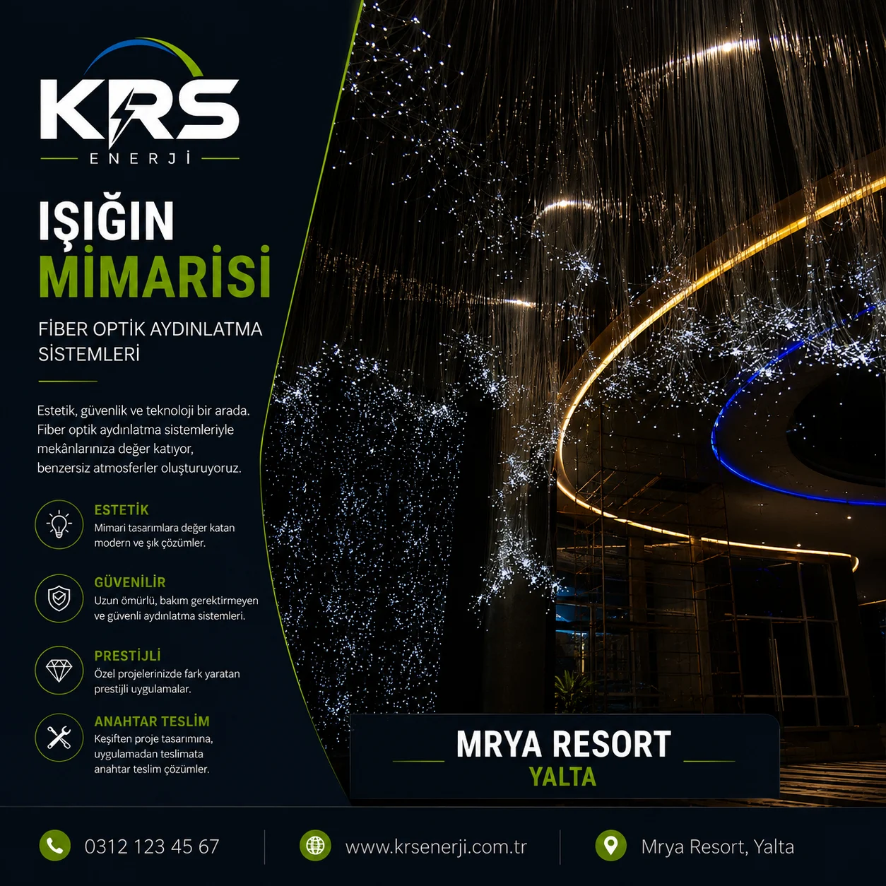 Otel Fiber Optik Aydınlatma Projesi